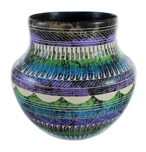 Native American Navajo Bear Hand Crafted Pottery JX125966